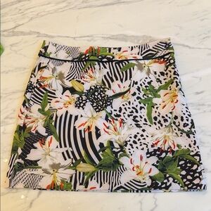 Tropical Floral Women's Mini Skirt